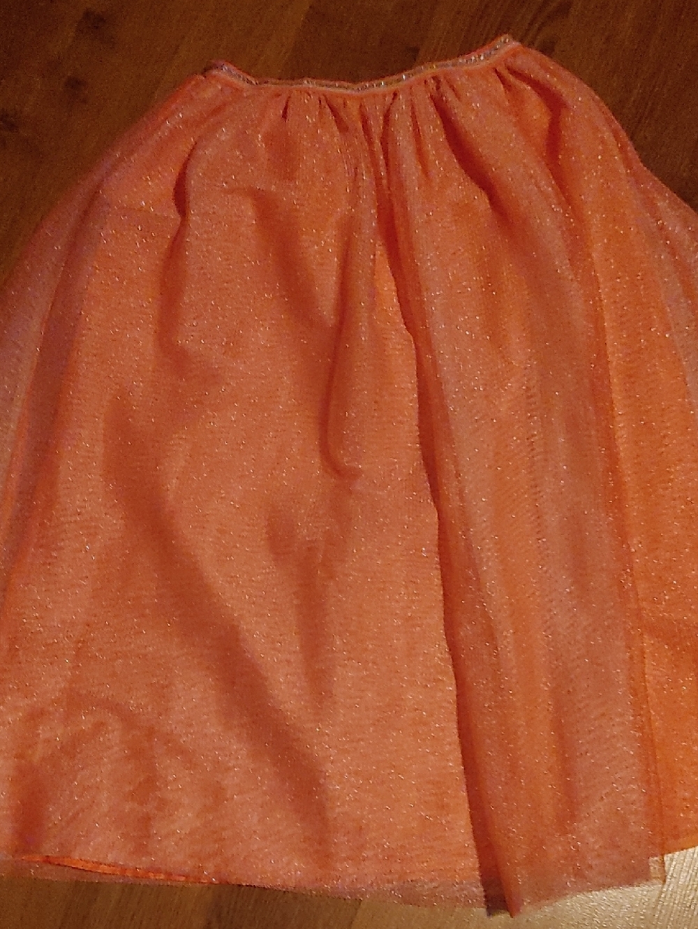 Cat & Jack Coral Glitter Skirt Sz SM (6-6X)